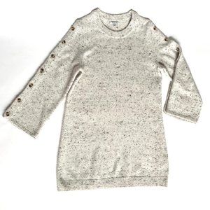 Madewell XL Donegal Button Sleeve Sweater Dress